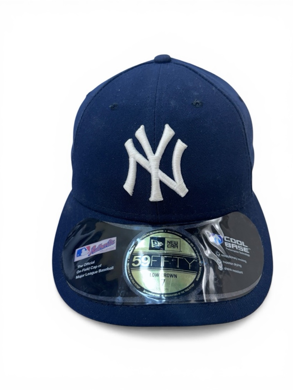 New Era Navy Blue Yankees Fitted Cap with White NY Logo